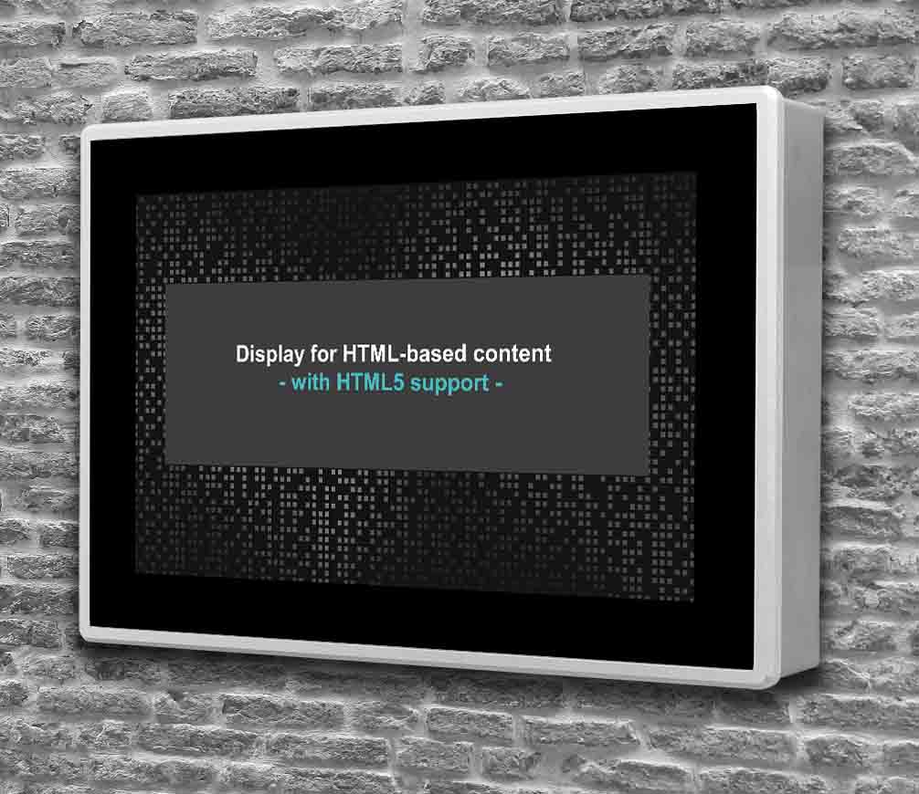 web!SIGN101 wall mounting